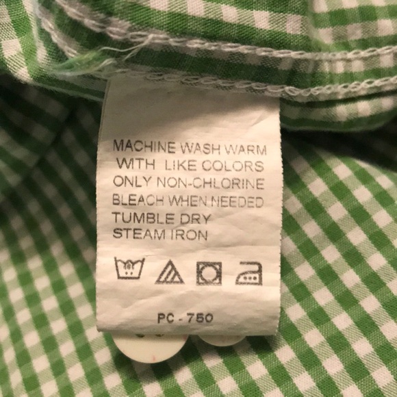 Izod Men’s Long Sleeve Gingham Shirt 2XL - Picture 7 of 7